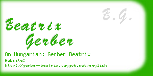 beatrix gerber business card
